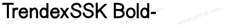 TrendexSSK Bold字体转换